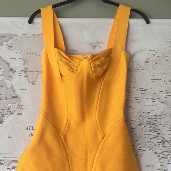 HOUSE OF CB 'Charlene' Tangerine Bandage Midi Dress NWOT - Picture 12 of 16